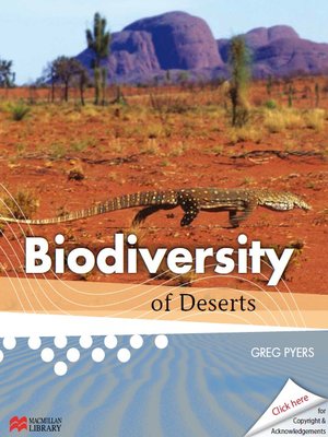 cover image of Biodiversity of Deserts